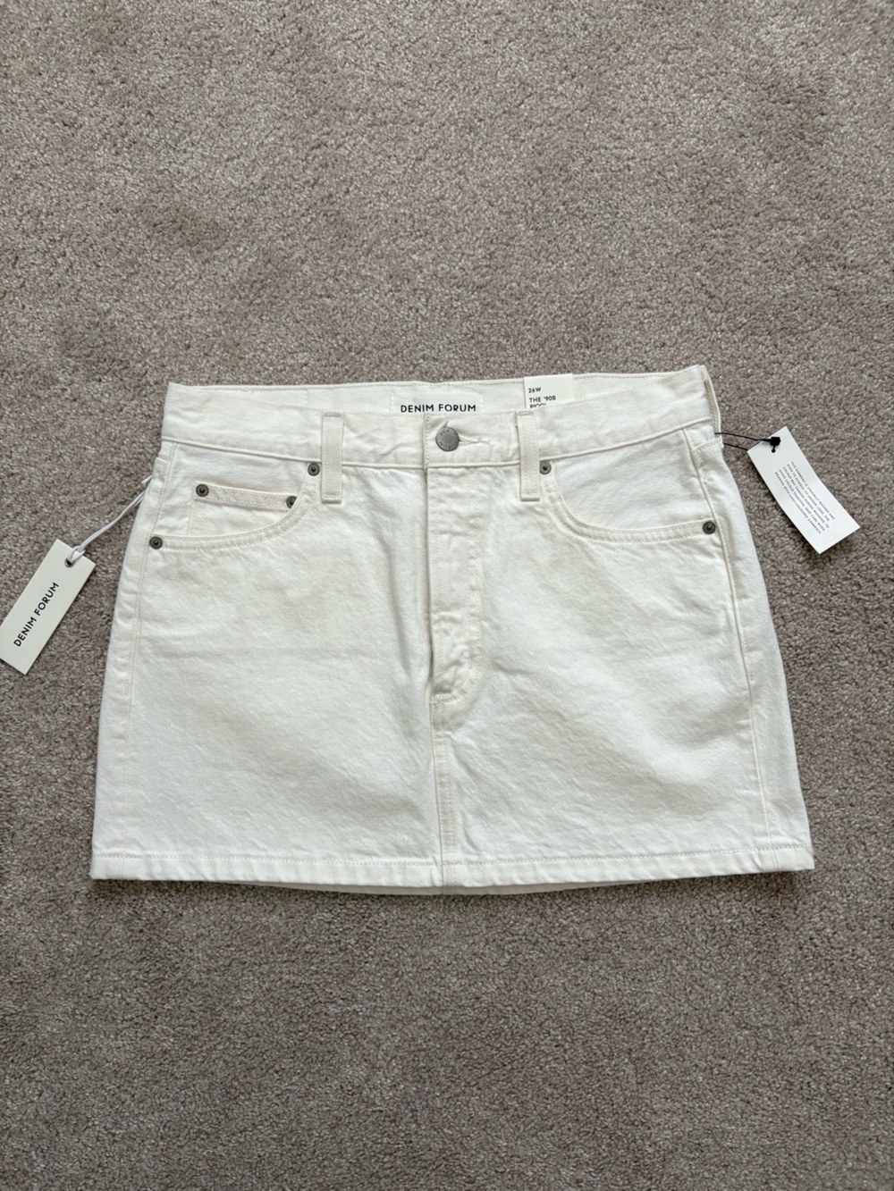 Denim Forum The '90s Ricci Denim Skirt